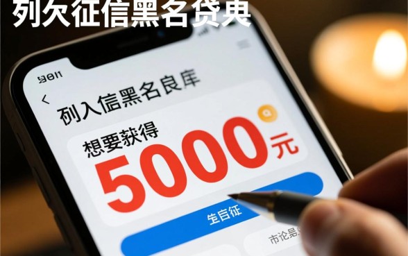 黑户能下5000的贷款口子有哪些,不查征信吗? 黑户能下5000的贷款口子有哪些