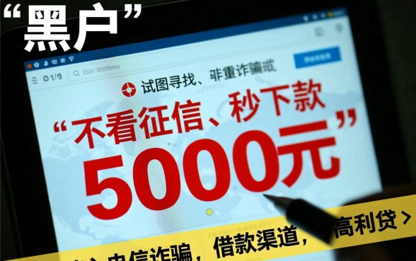 黑户借5千不看征信去哪借?黑户3到6期借款怎么申请? 黑户借5千不看征信去哪借