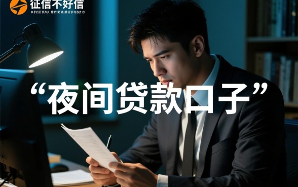 征信黑了怎么贷款,征信不好夜间能下款的口子有哪些 征信不好夜间能下款的口子有哪些