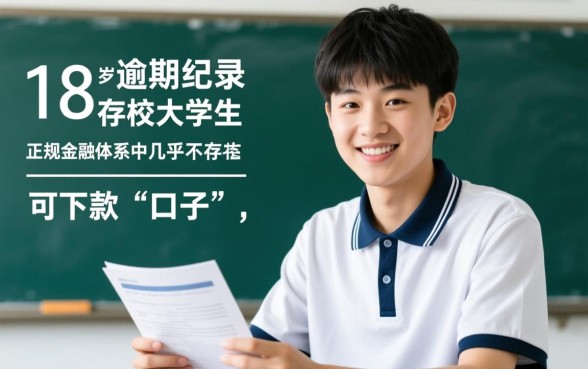 征信有逾期18岁学生能贷款吗,哪里有口子? 征信有逾期18岁学生能贷款吗