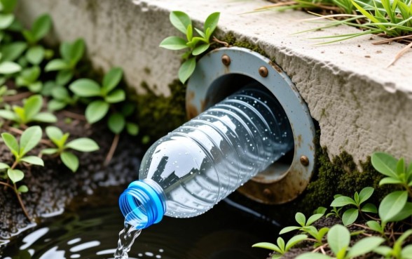 怎么用瓶子做下水道的口子