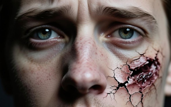 梦见鼻子下边脸皮裂口子,梦见脸裂开是什么意思 梦见鼻子下边脸皮裂口子