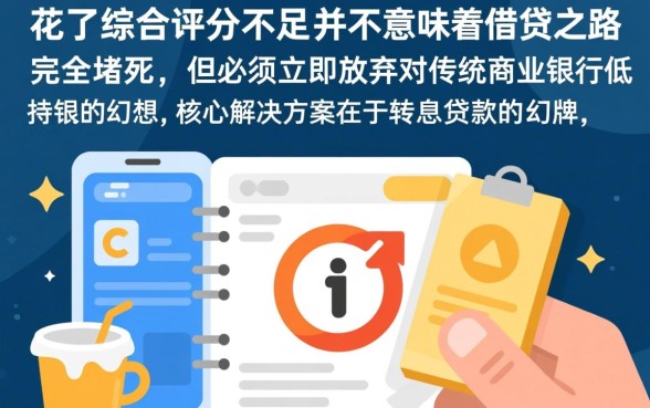 征信花了综合评分不足在哪能借到钱