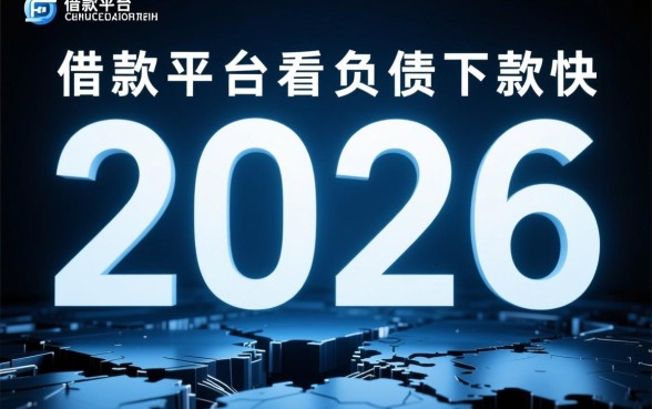 借款平台不看负债下款快的2026有哪些