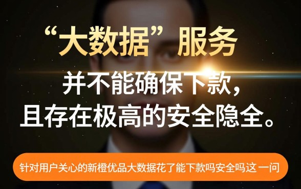 新橙优品大数据花了能下款吗