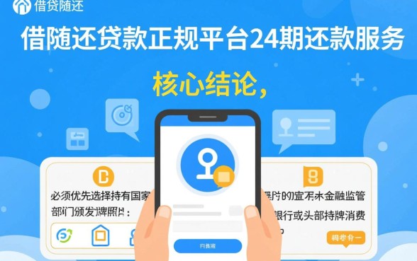 随借随还的贷款正规平台24期还款有哪些