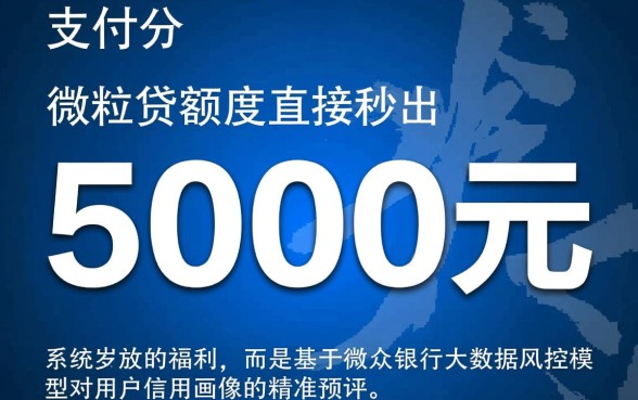 微信直接秒出5000额度怎么回事