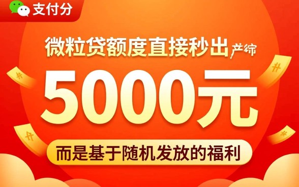 微信直接秒出5000额度怎么回事