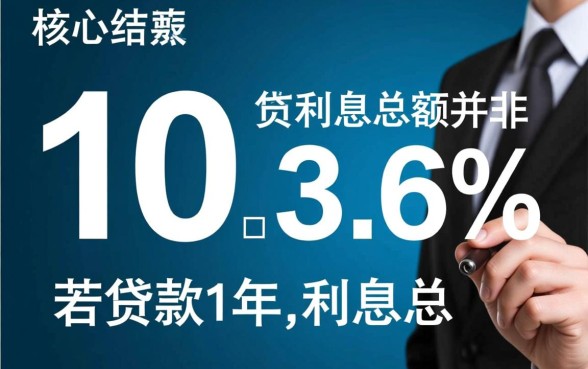 年利率3.6贷款10万利息是多少,利息计算公式是什么 6贷款10万利息是多少