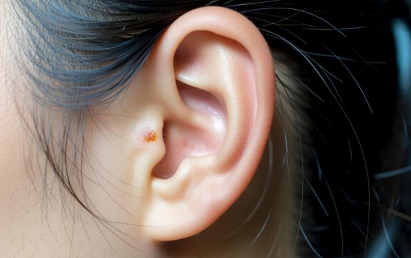 耳垂下方长了一道口子是什么引起的