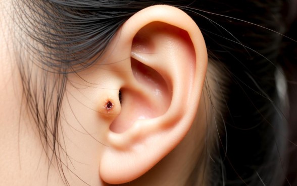 耳垂下方长了一道口子是什么引起的