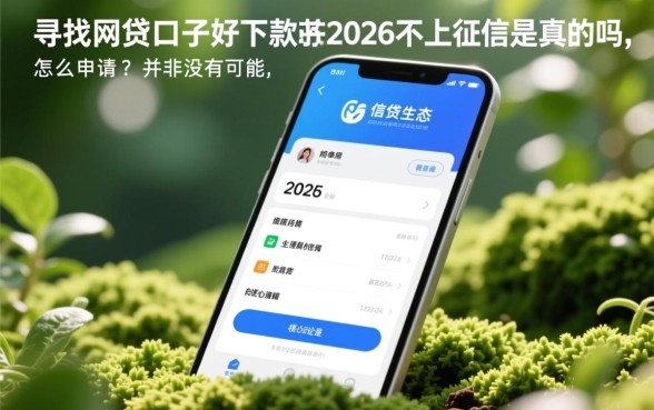 网贷口子好下款的2026不上征信是真的吗,怎么申请? 网贷口子好下款的2026不上征信是真的吗