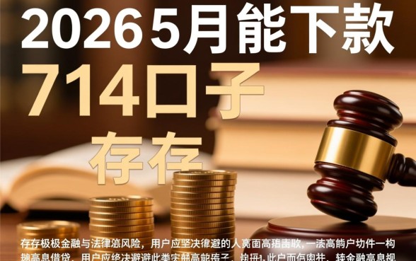 2026年5月能下款的714口子有哪些,真的能下款吗? 2026年5月能下款的714口子有哪些
