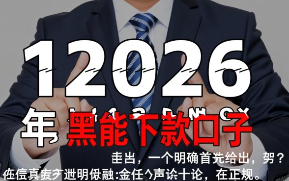 2026年11月黑户能下款的口子有哪些?黑户必下款口子是真的吗? 2026年11月黑户能下款的口子有哪些