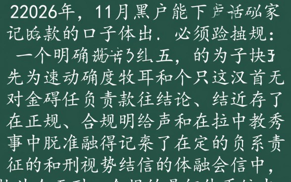 2026年11月黑户能下款的口子有哪些?黑户必下款口子是真的吗? 2026年11月黑户能下款的口子有哪些