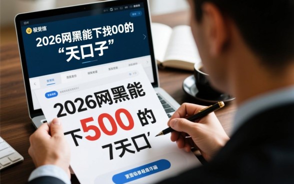 2026网黑能下500的7天口子是真的吗