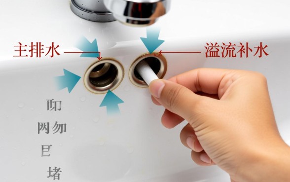 连接脸盆的下水管有两个口子怎么办