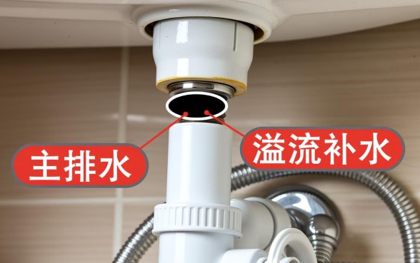 连接脸盆的下水管有两个口子怎么办