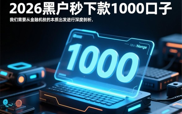 2026黑户秒下款1000的口子是真的吗