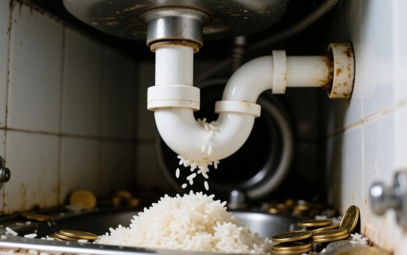 梦见剩的米饭堵住下水道口子怎么办,梦见下水道堵了有什么预兆 梦见剩的米饭堵住下水道口子怎么办