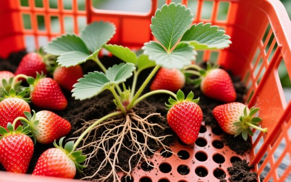 种草莓的筐下面是否要弄个小洞口子