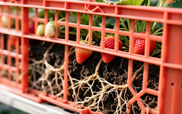 种草莓的筐下面是否要弄个小洞口子