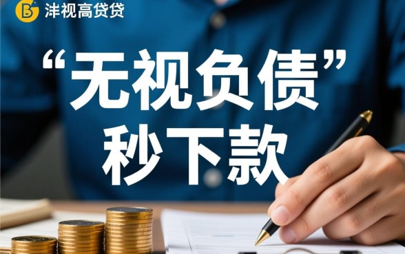 无视负债秒下款的借款口子怎么申请