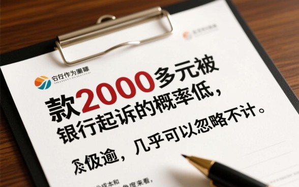 欠2千多信用卡会被起诉吗怎么办