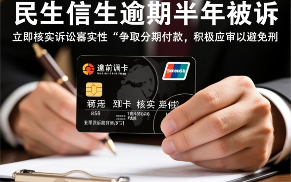 民生信用卡逾期半年被起诉怎么办