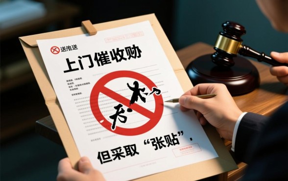 信用卡上门张贴纸质催收函违法吗