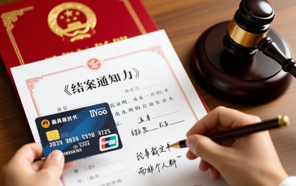 信用卡欠款被起诉结案证明怎么写