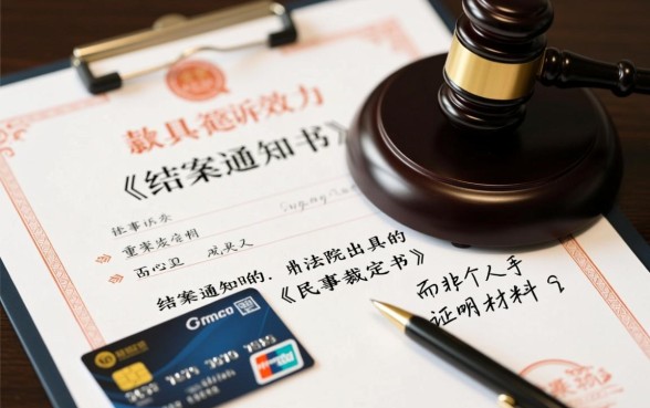 信用卡欠款被起诉结案证明怎么写