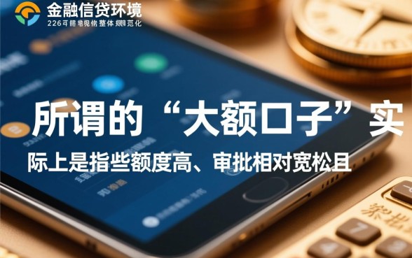 24年好下款的大额口子都有哪些