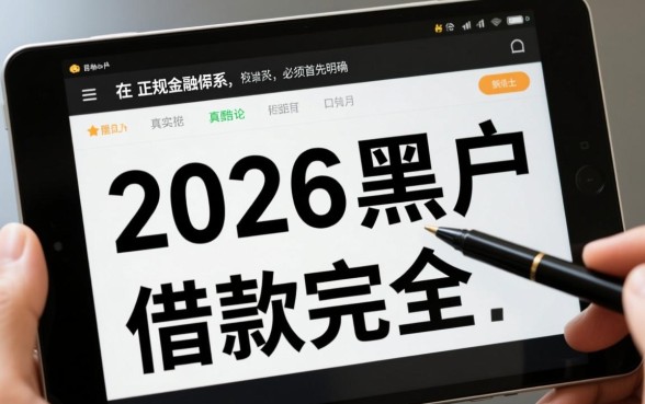 2026黑户能借款的口子有哪些