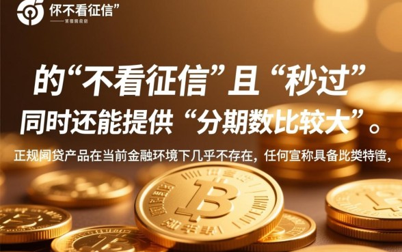 不看征信的网贷有哪些?不看征信秒过且期数大的怎么申请? 不看征信秒过且期数大的怎么申请