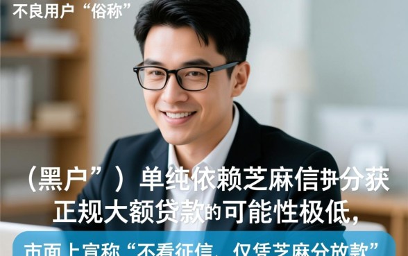 黑户芝麻分大额贷款app有哪些