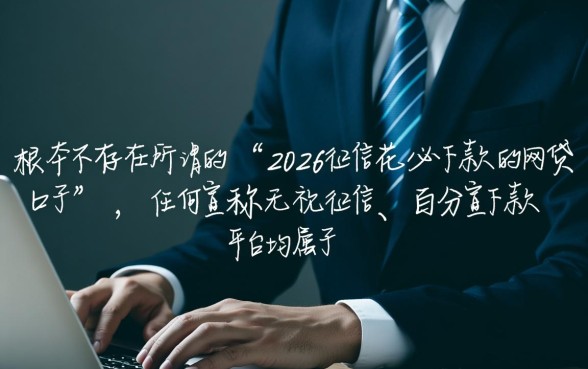 2026征信花必下款的网贷口子有哪些