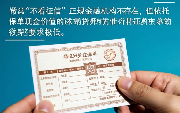 不看征信的保单贷款有哪些平台呢,不看征信贷款怎么申请? 不看征信的保单贷款有哪些平台呢