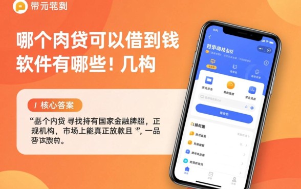 哪个网贷可以借到钱的软件有哪些