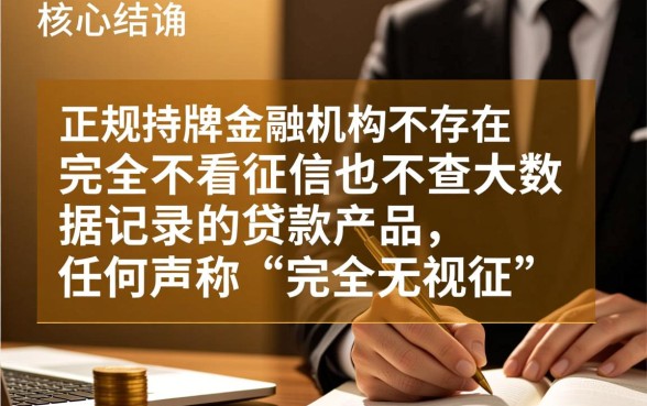 什么贷款不查征信不看大数据记录