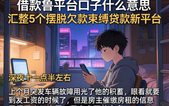 借款鲁平台口子什么意思，汇整5个摆脱欠款束缚贷款新平台