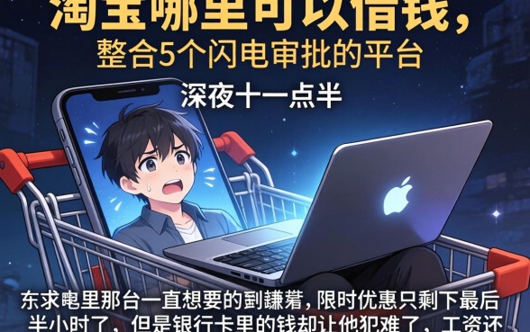 淘宝哪里可以借钱，整合5个闪电审批的平台