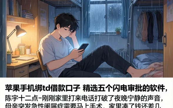 苹果手机绑td借款口子，精选五个闪电审批的软件