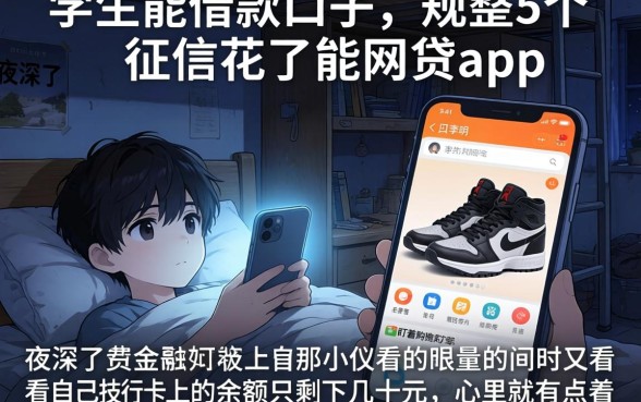 学生能借款的口子，规整5个征信花了能网贷的app