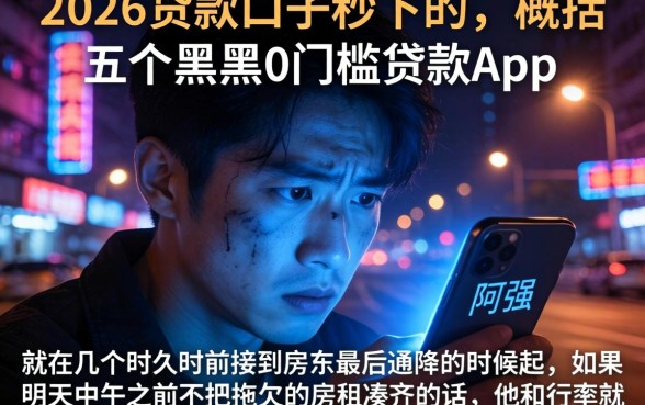 2026贷款口子秒下的，概括五个黑户0门槛贷款app