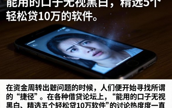 能用的口子无视黑白，精选5个轻松贷10万的软件
