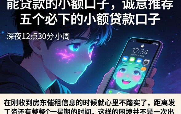 能贷款的小额口子，诚意推荐五个必下的小额贷款口子