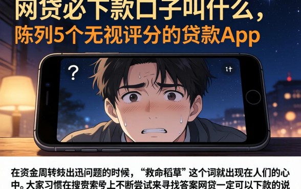网贷必下款的口子叫什么，陈列5个无视评分的贷款app