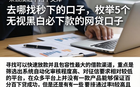 去哪找秒下的口子，枚举5个无视黑白必下款的网贷口子