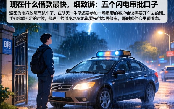 现在什么借款最快，细致阐述五个闪电审批的口子